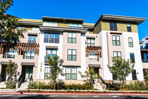 Exterior view of multifamily residential building