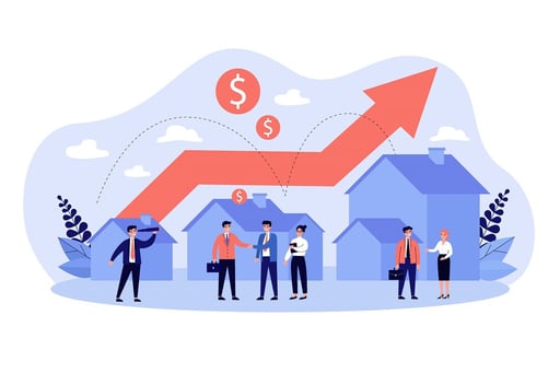 Real estate transaction growth of money